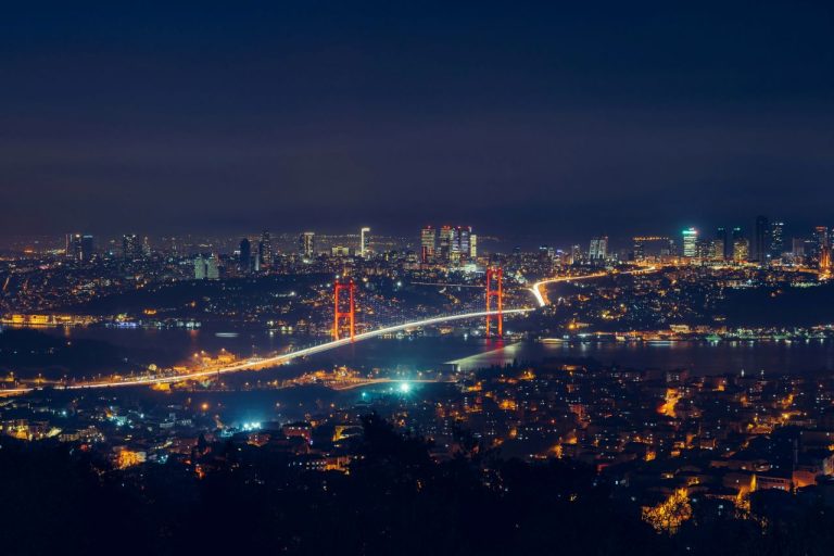 Turkey at night